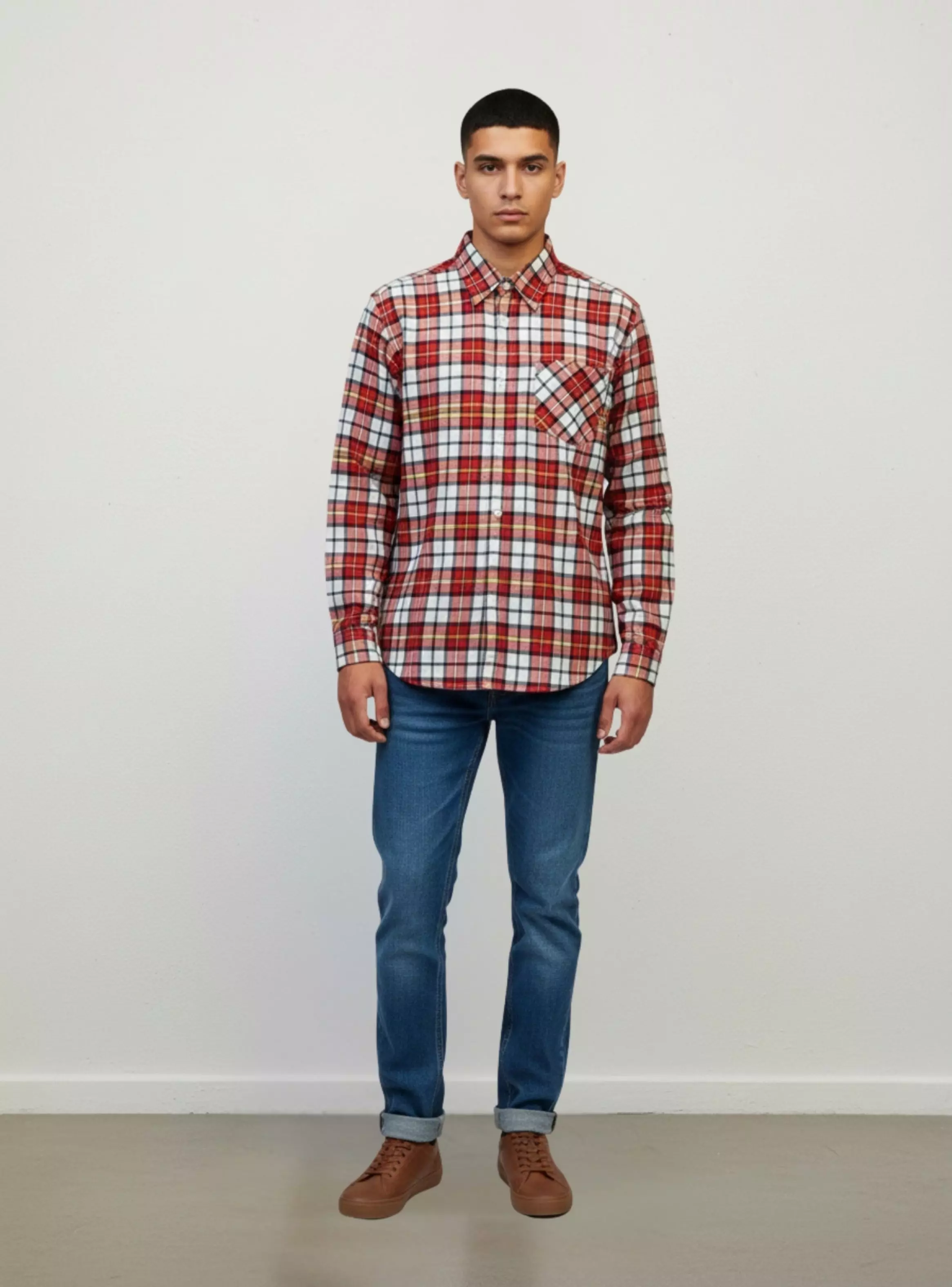 Camisa Leñadora A Cuadros Hombre Juvenil Invierno A1770-0