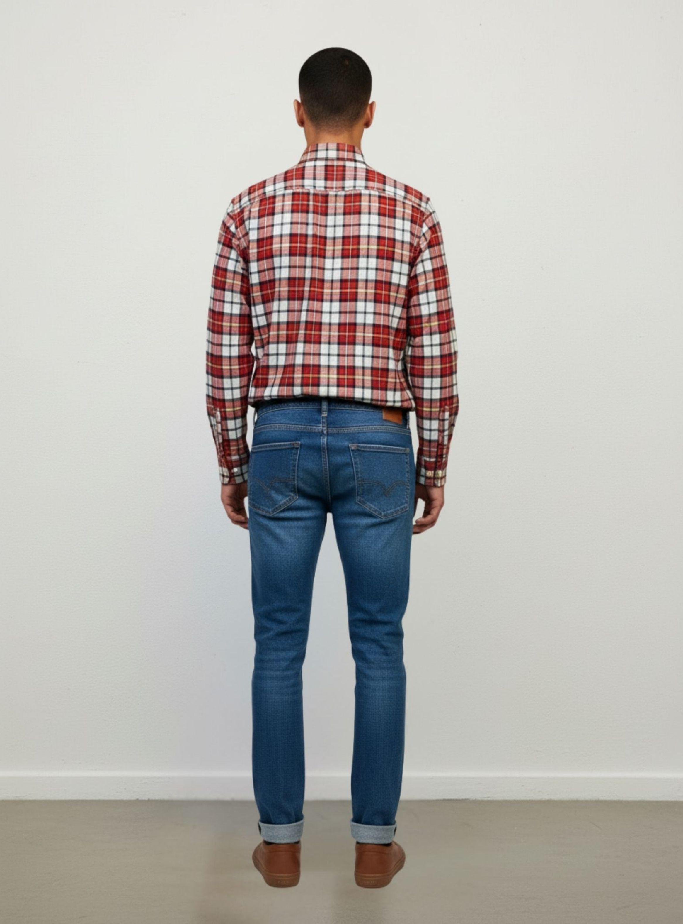 Camisa Leñadora A Cuadros Hombre Juvenil Invierno A1770-2