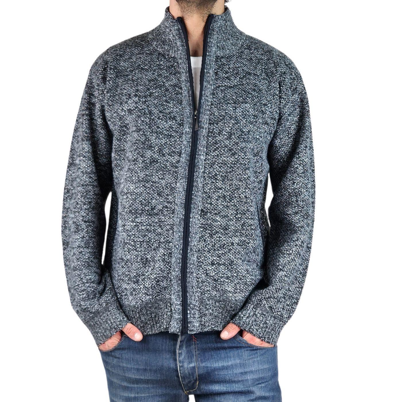 Chaleco Sweater Frisado Hombre Cuello Alto Con Cierre 2099-1