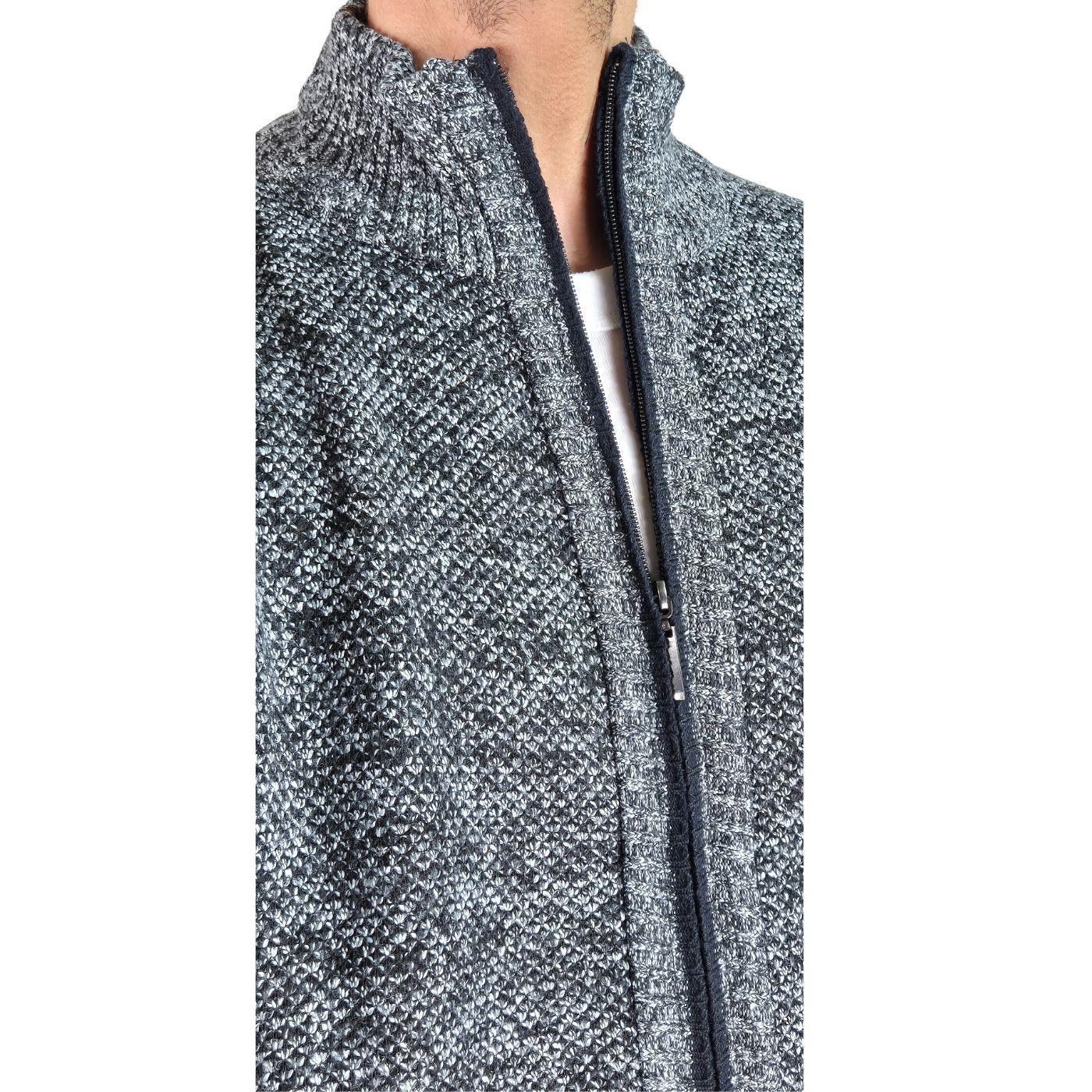 Chaleco Sweater Frisado Hombre Cuello Alto Con Cierre 2099-2