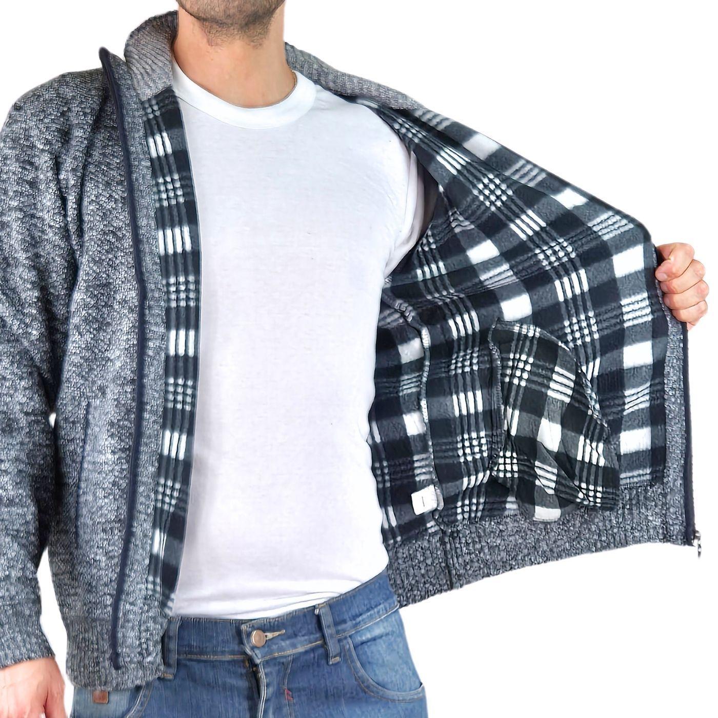 Chaleco Sweater Frisado Hombre Cuello Alto Con Cierre 2099-4