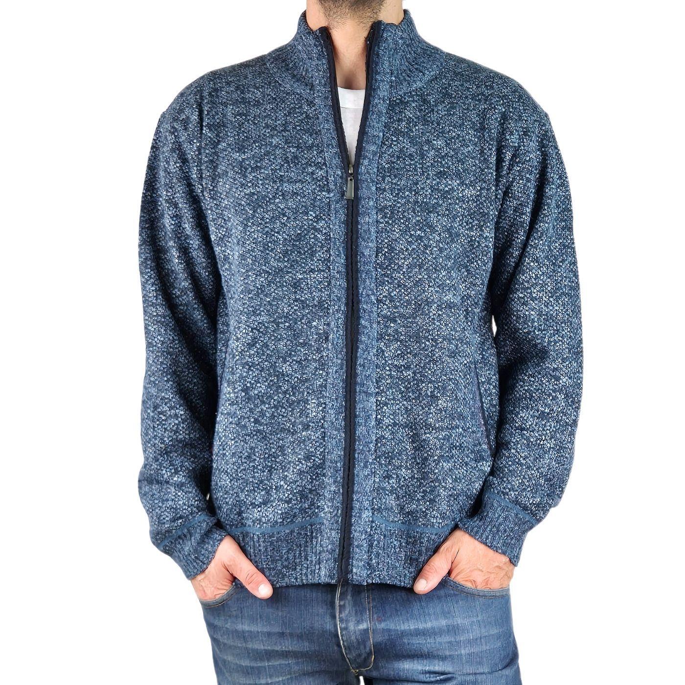 Chaleco Sweater Frisado Hombre Cuello Alto Con Cierre 2099-0