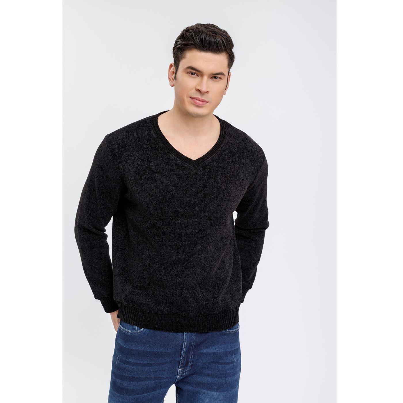 Sweater Frisado Hombre Cuello V Excelente Calidad Tela Chenille 01-1