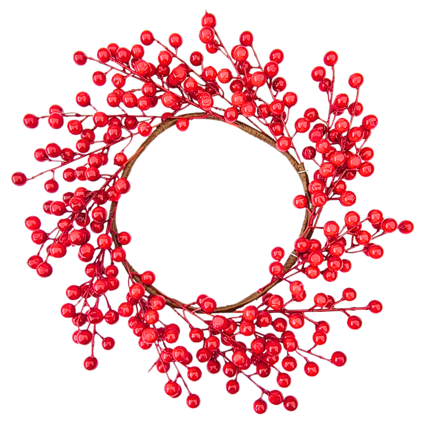 Corona De Navidad Decoracion Ambiente Frutos Rojos-2