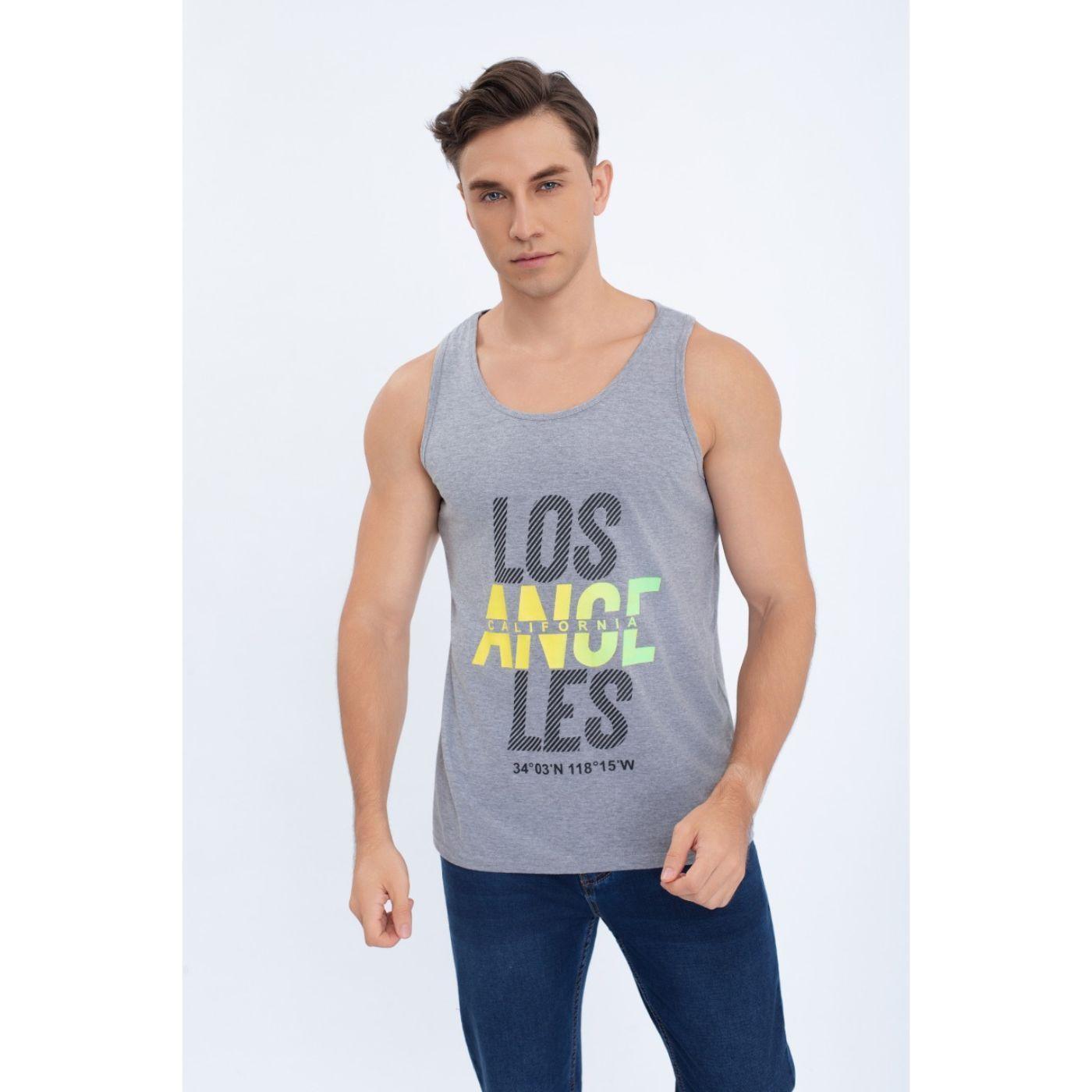 Polera Musculosa Hombre Sin Mangas Colores Los Angeles 7605-1