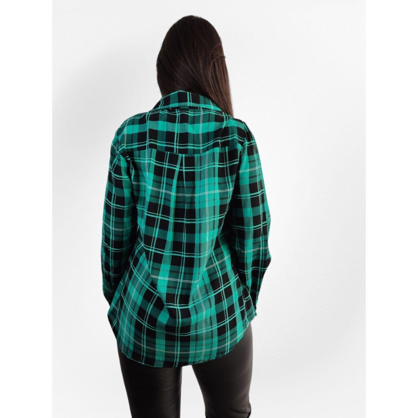 Blusa Mujer Manga Larga Cuadrillé Leñadora Colores 5060-2