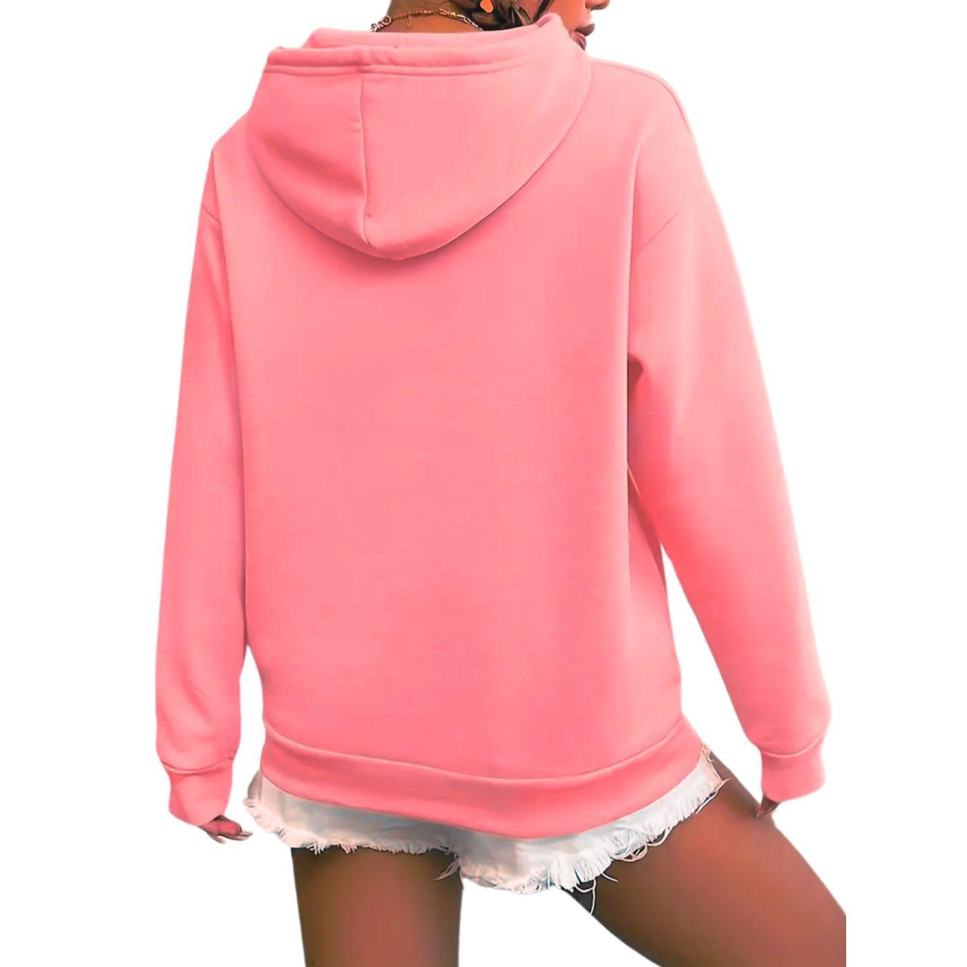 Poleron Mujer Invierno Con Gorro Forro Polar City 1726-2