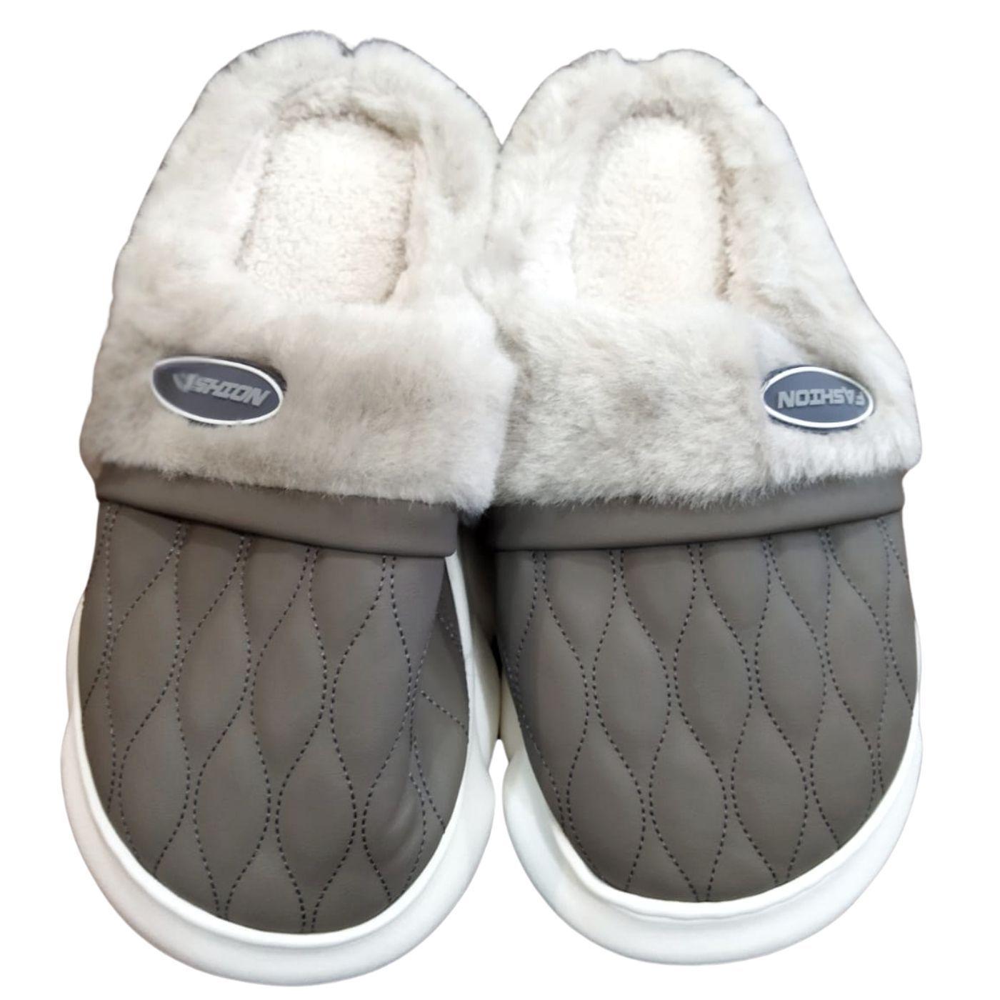 Pantufla Zapato Descanso Hombre tipo Eco Cuero Suela Confortable. 438-1