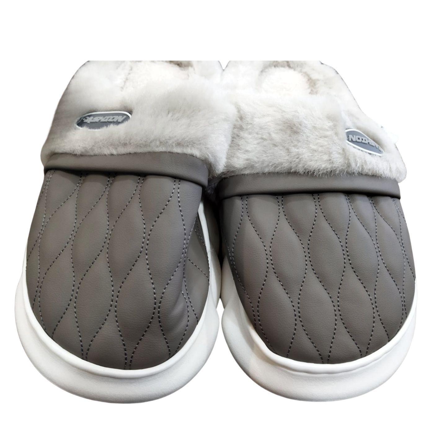 Pantufla Zapato Descanso Hombre tipo Eco Cuero Suela Confortable. 438-2