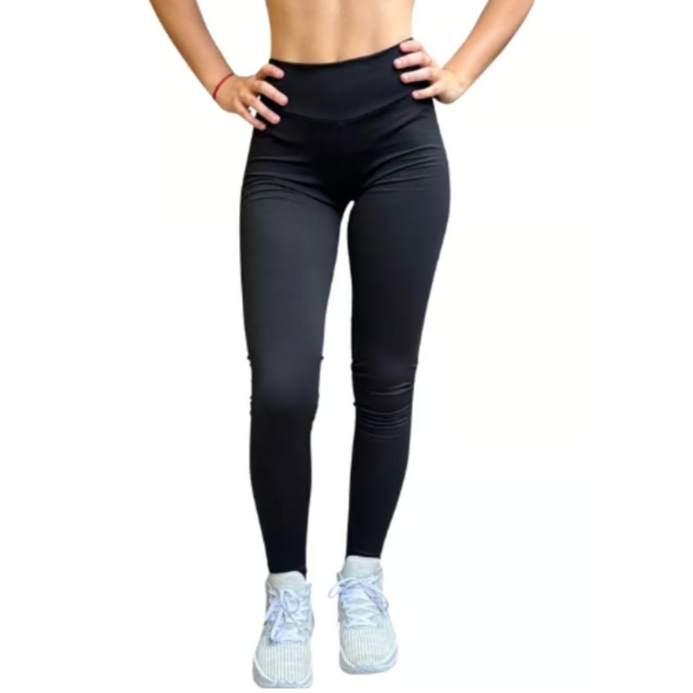Calza Larga Deportiva Mujer Gym, Levanta Cola Costura Reforzada 8008-2
