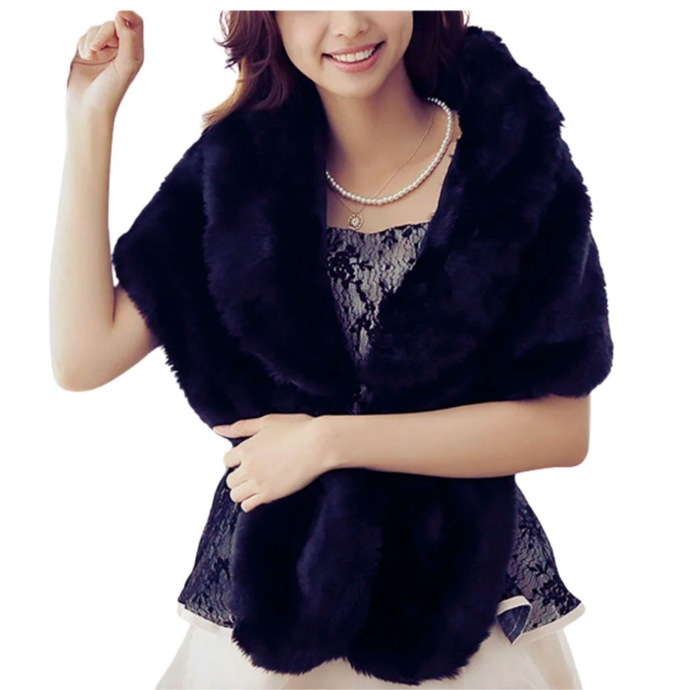 Tapado Estola Elegante Envolvente Estilo Peluche 6061-2