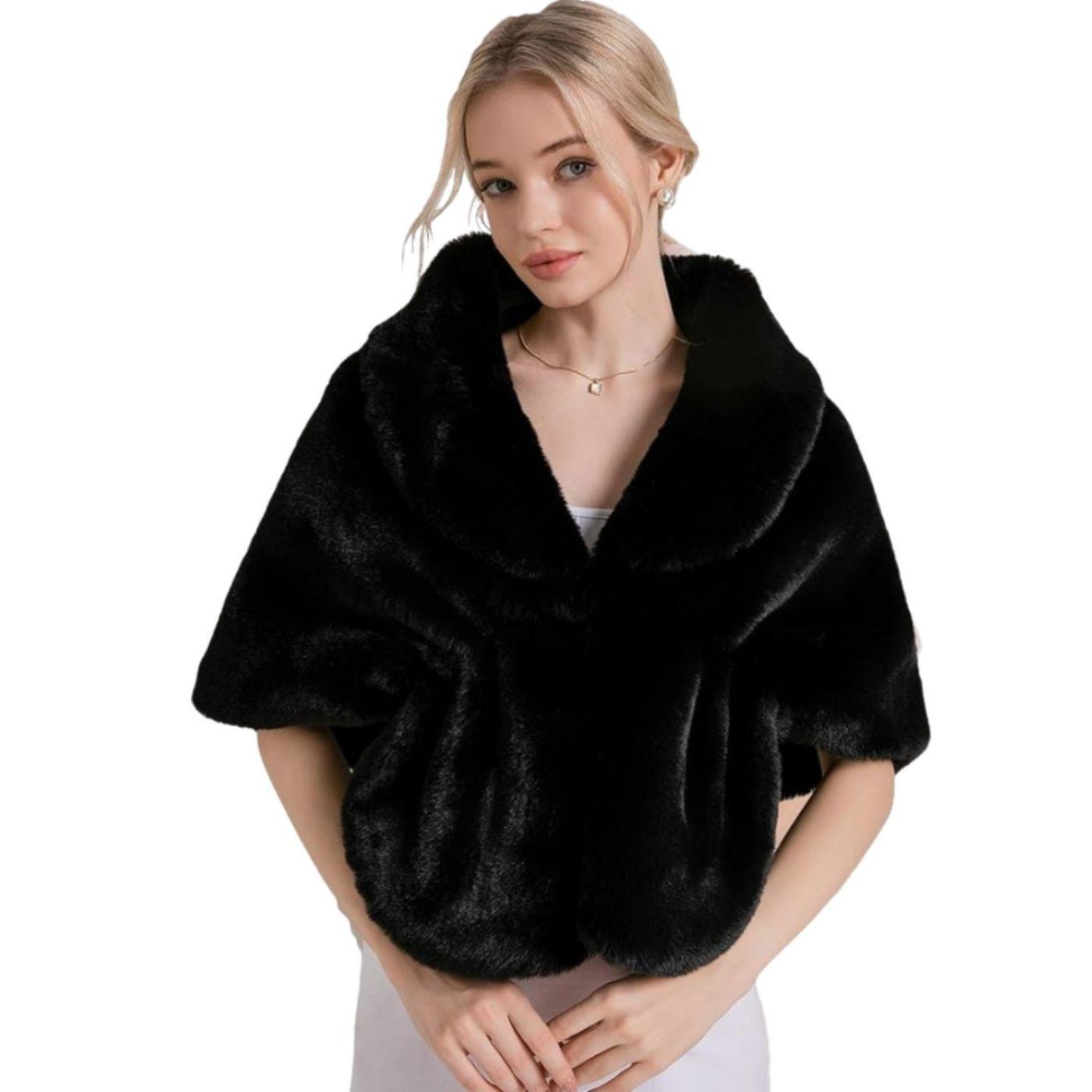 Tapado Estola Elegante Envolvente Estilo Peluche 6061-1