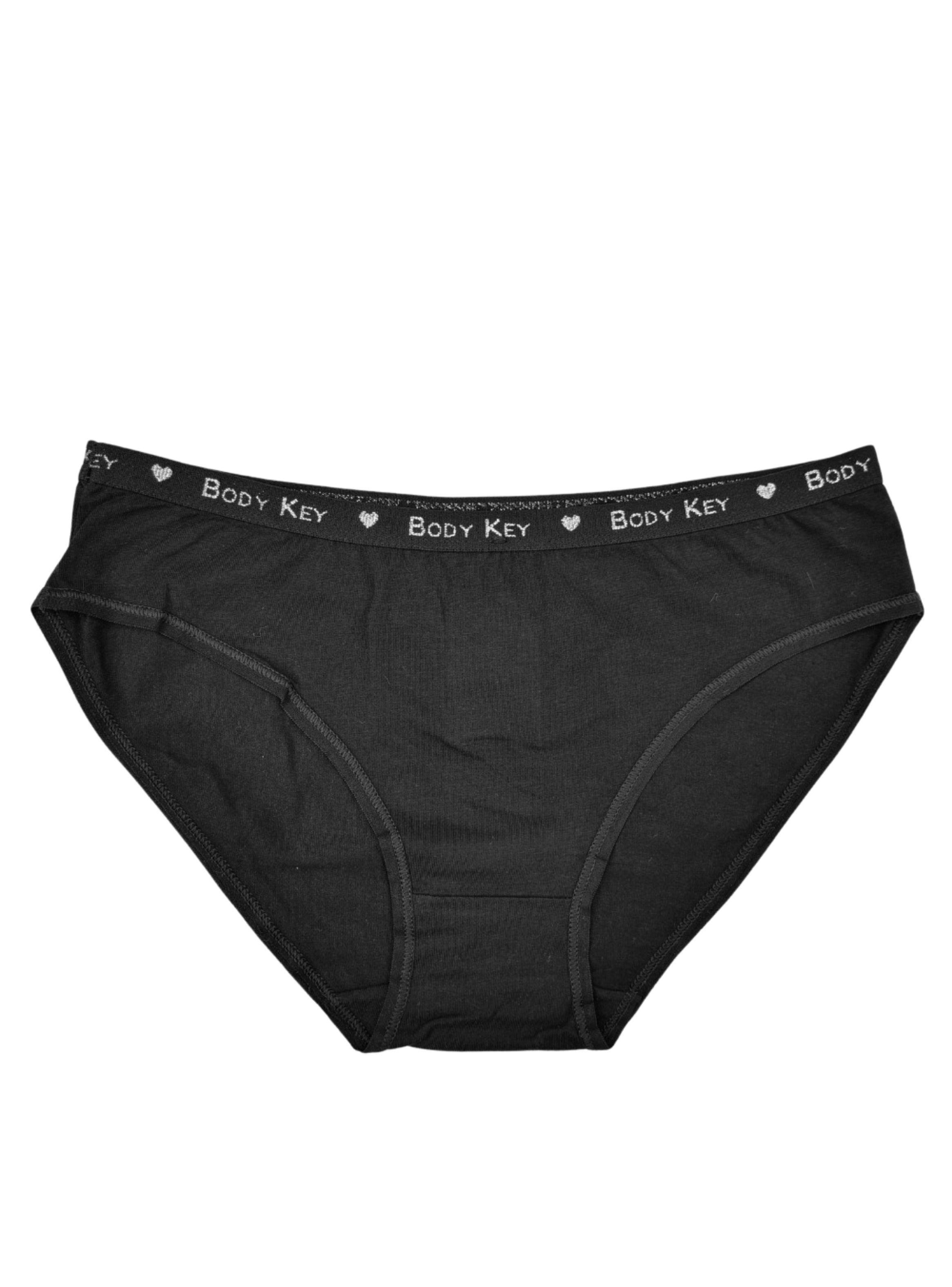 Pack 3 Calzón Algodón Tanga Bikini Pretina Mujer Liso #4-2