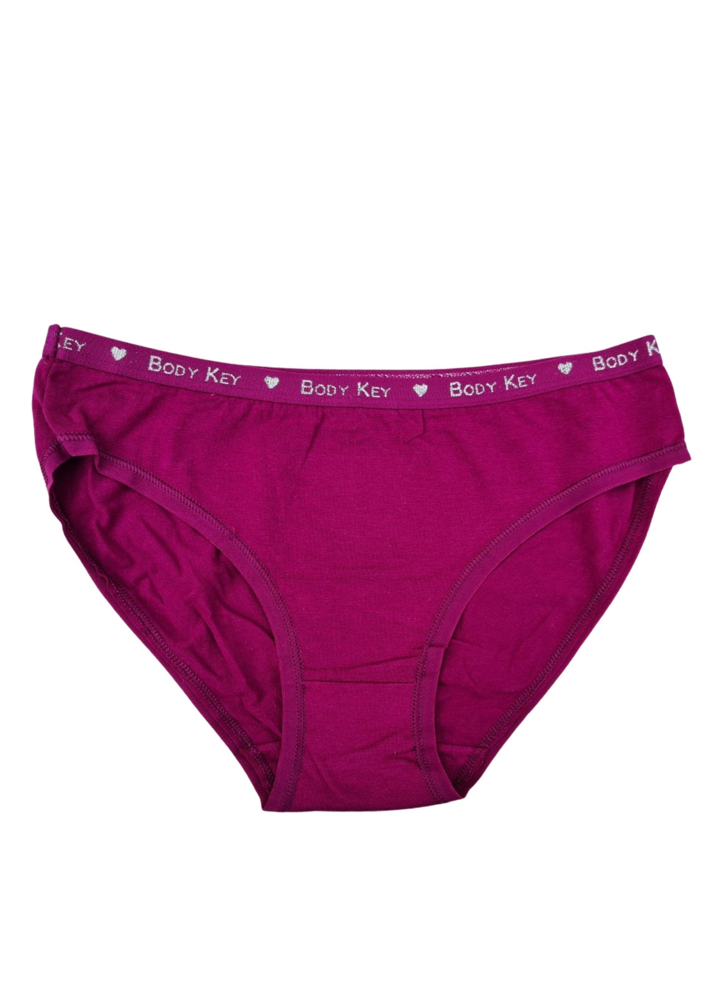 Pack 3 Calzón Algodón Tanga Bikini Pretina Mujer Liso #4-6