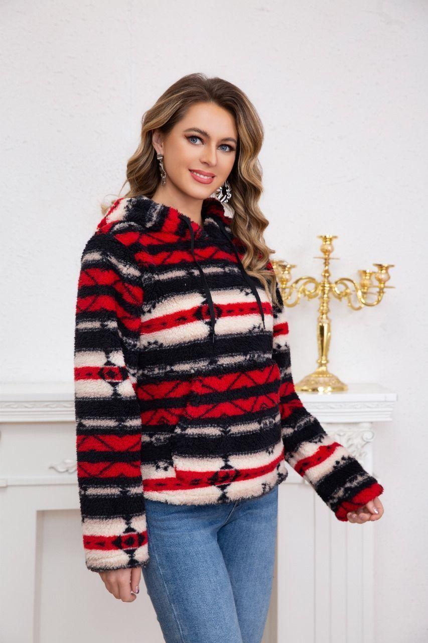 Polerón Polar Étnico Invierno Mujer Diseños Colores 6077-0