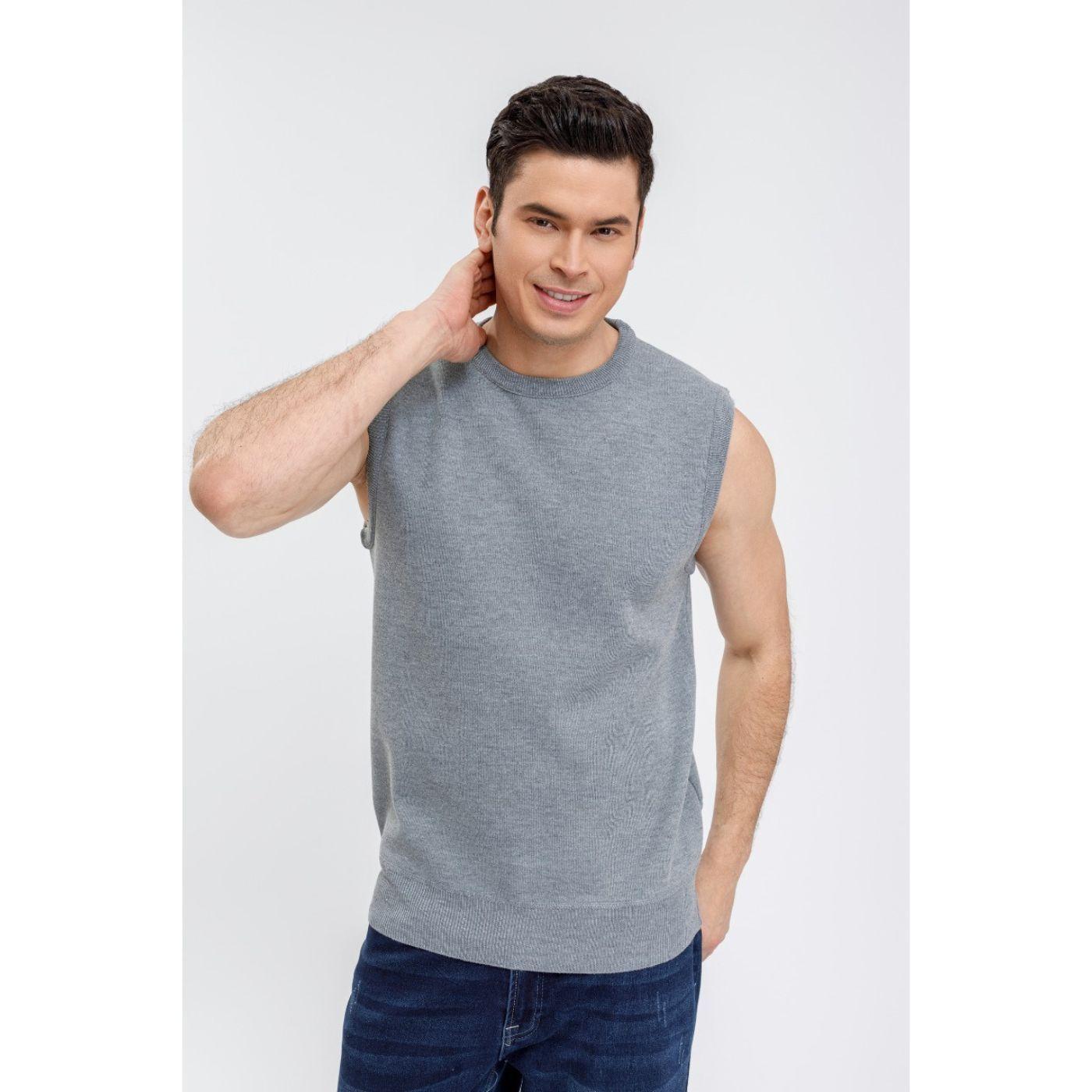 Sweater Sin Manga Hombre Cuello Redondo Excelente Calidad 7192-1