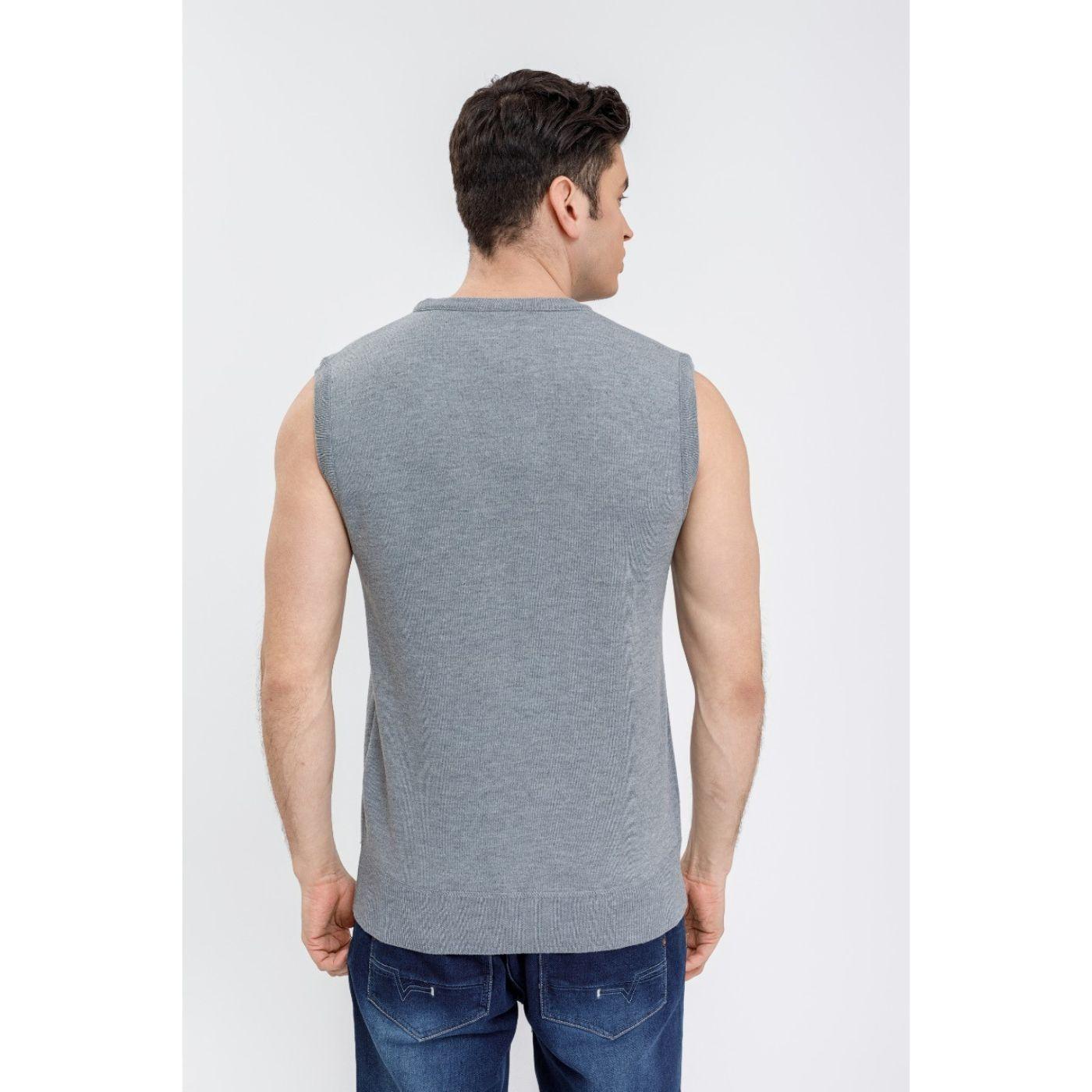 Sweater Sin Manga Hombre Cuello Redondo Excelente Calidad 7192-3