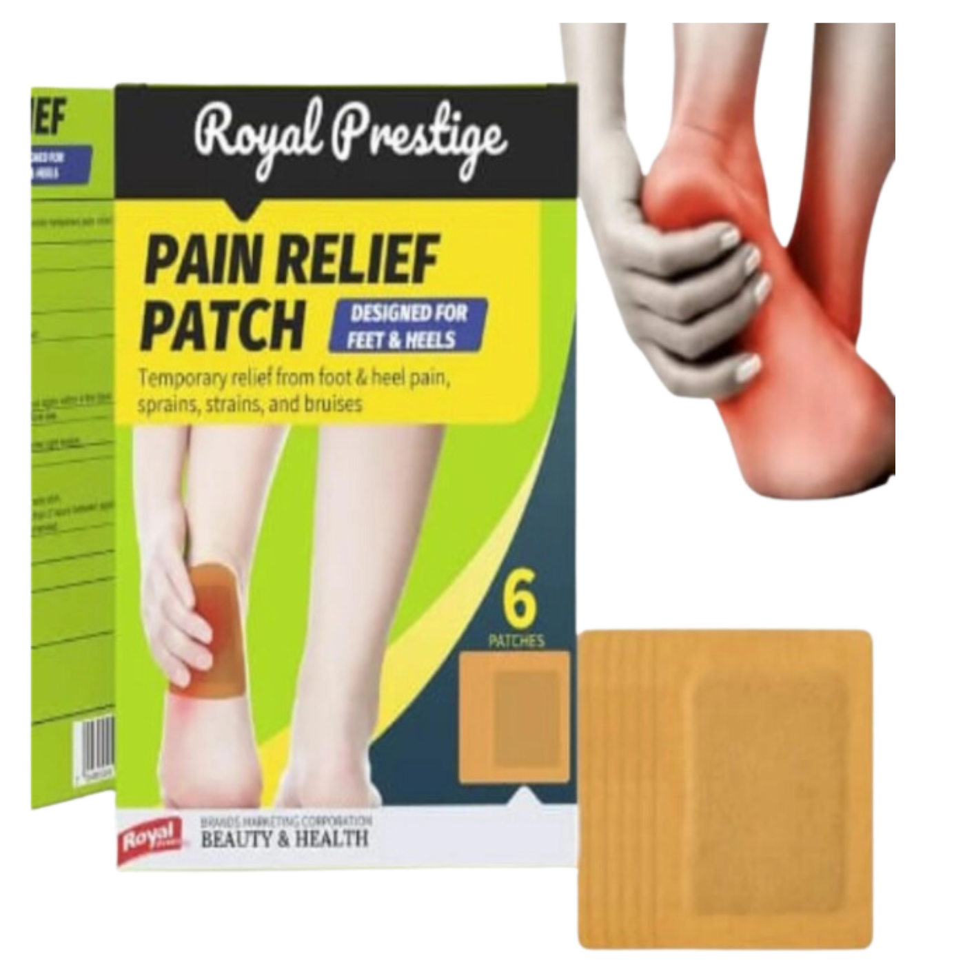 Pack 12 Parches Alivio del Dolor Talón 854.-2