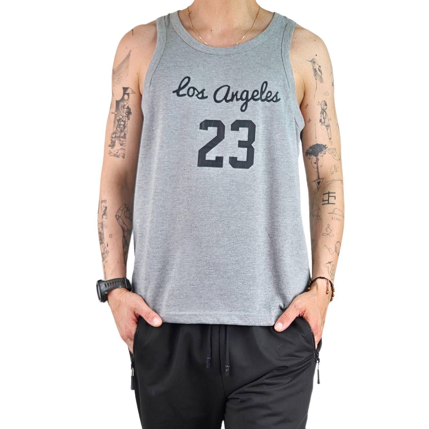Polera Sin Manga Musculosa Hombre Diseño LA 288-1