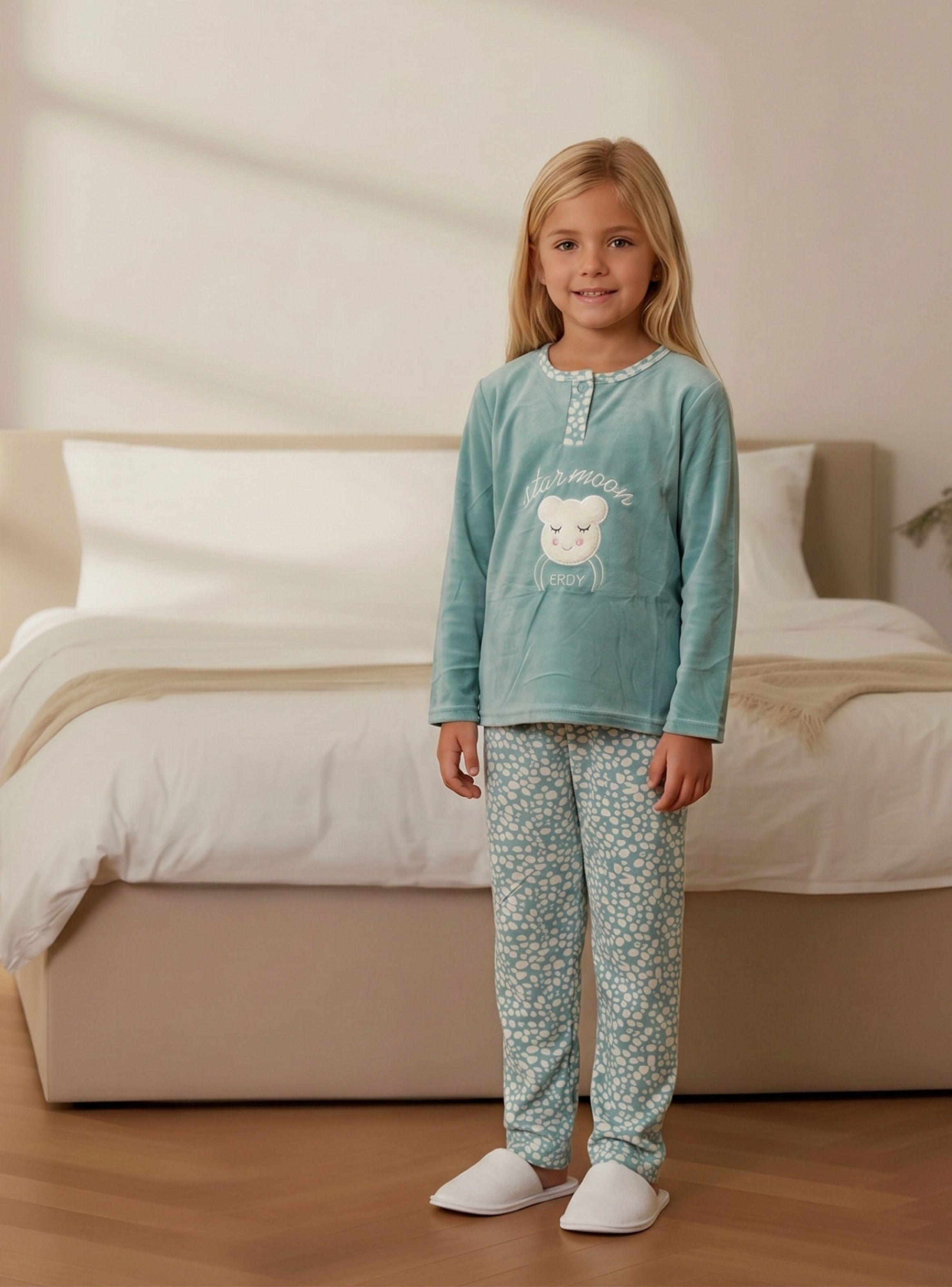 Pijama Micropolar Niñas Invierno Diseños Y Colores 0451-0