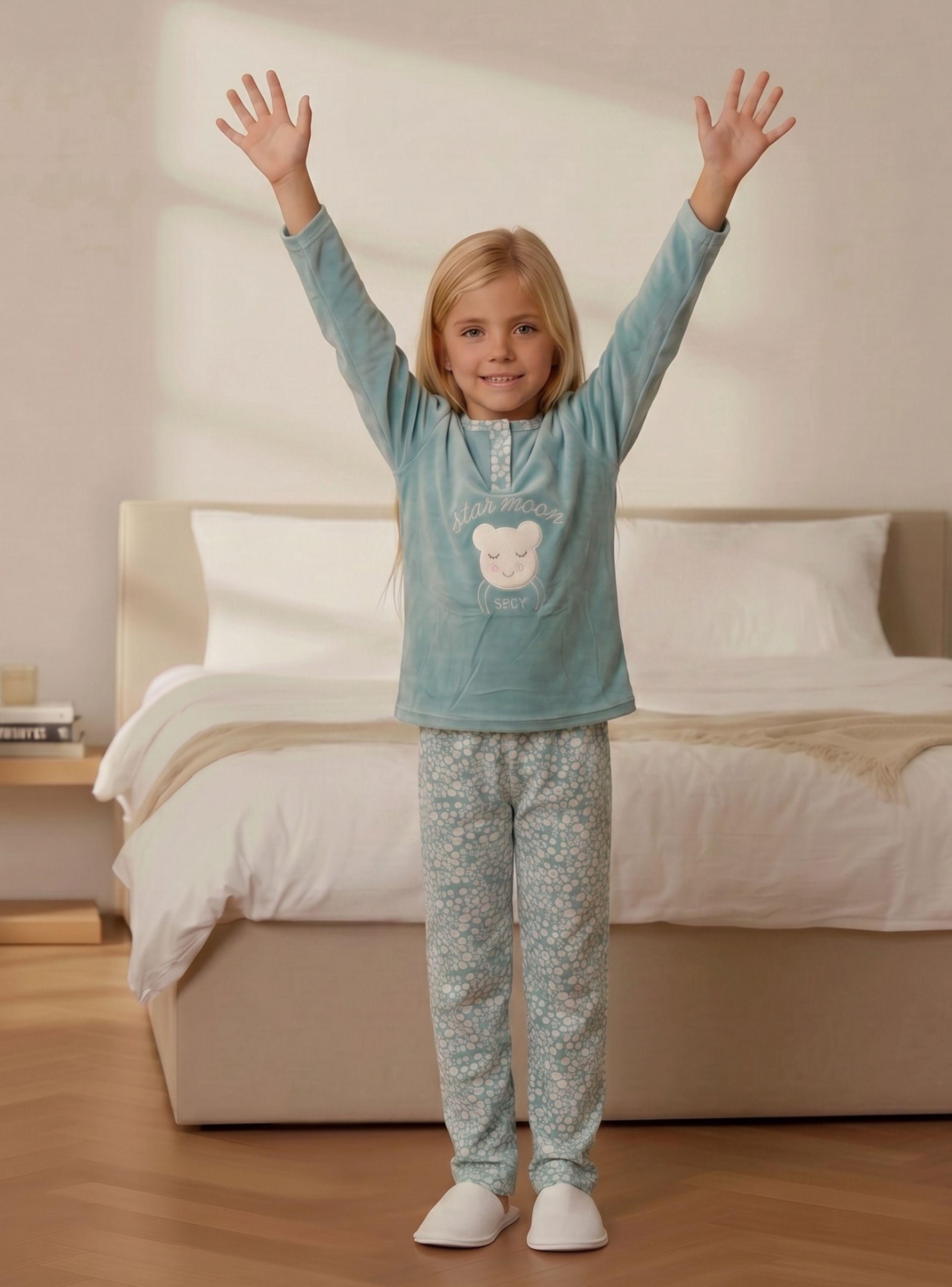 Pijama Micropolar Niñas Invierno Diseños Y Colores 0451-1