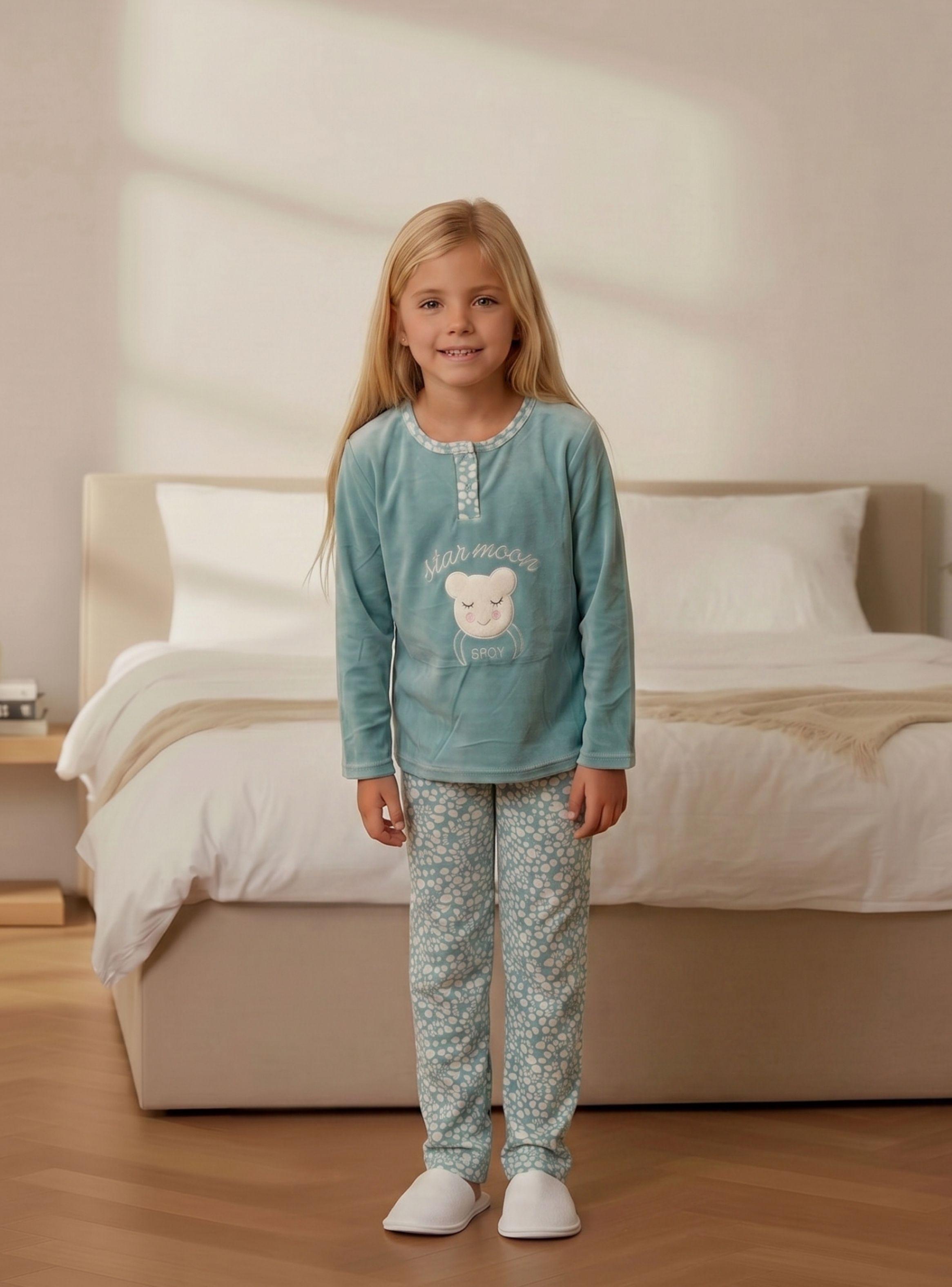 Pijama Micropolar Niñas Invierno Diseños Y Colores 0451-2