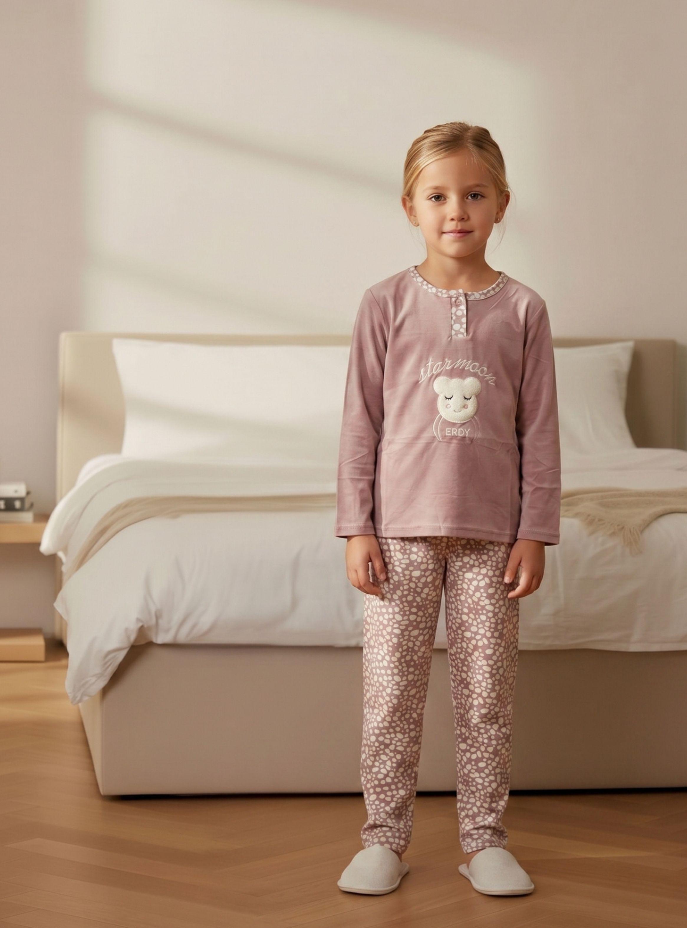 Pijama Micropolar Niñas Invierno Diseños Y Colores 0451-0