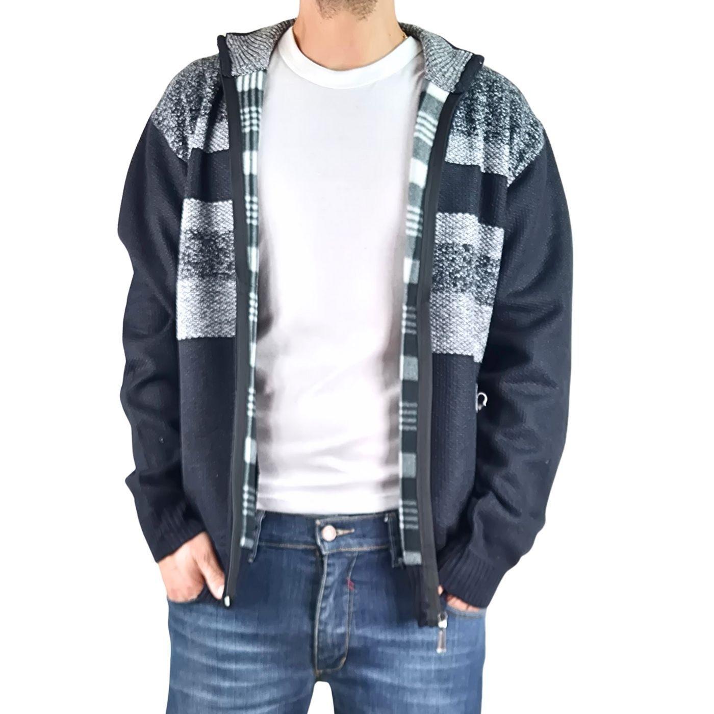 Chaleco Sweater Frisado Hombre Cuello Alto Cierre 2113-1