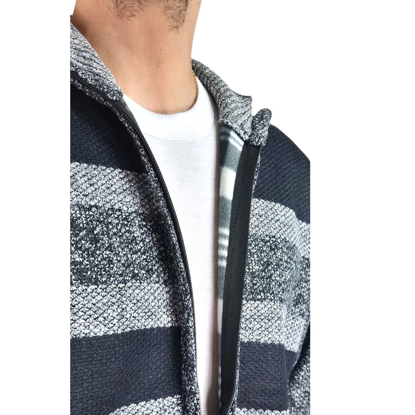 Chaleco Sweater Frisado Hombre Cuello Alto Cierre 2113-3