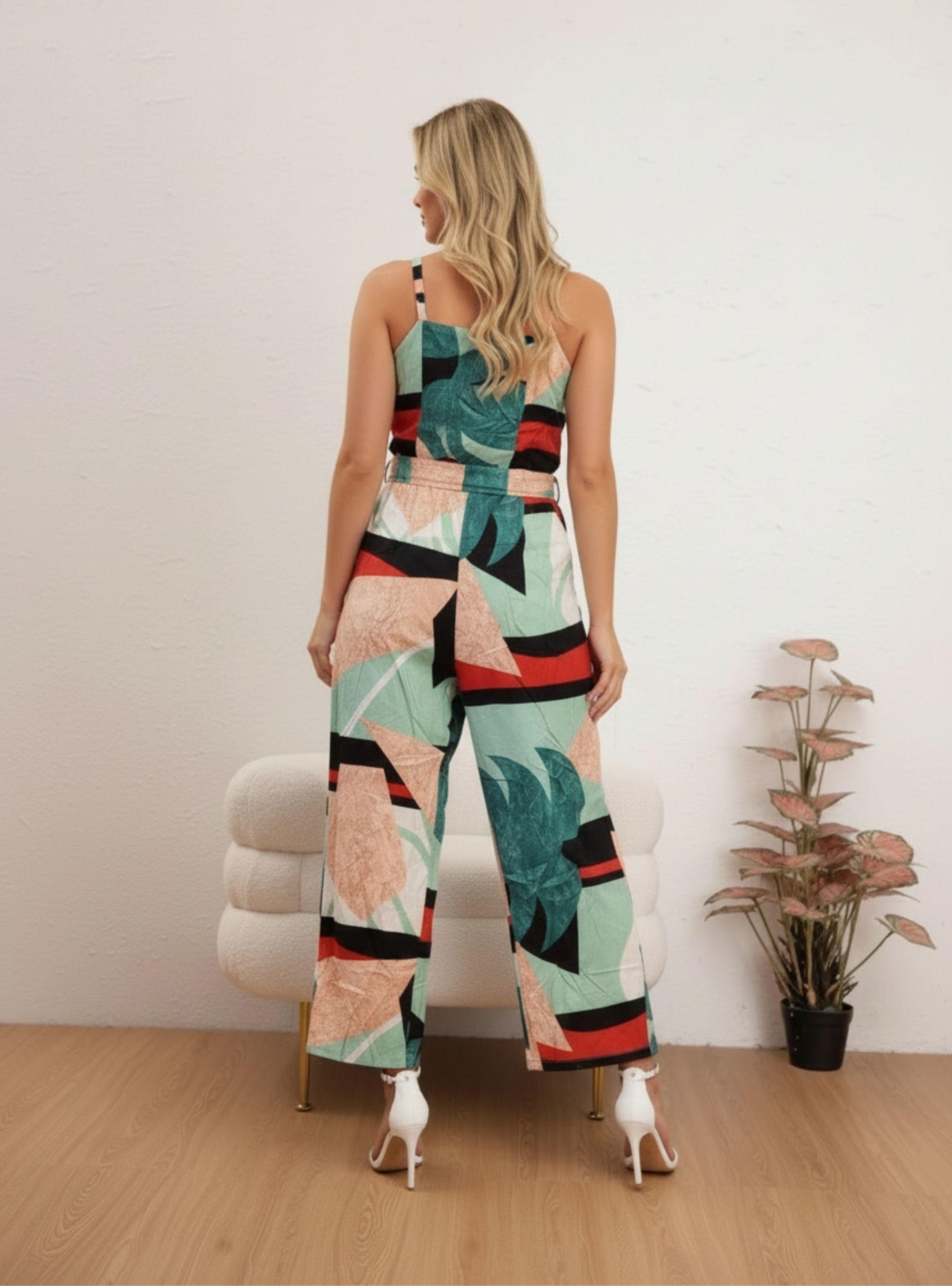 Enterito Mujer Largo Escote V Diseños Casual Fiesta Pabilos A960-2