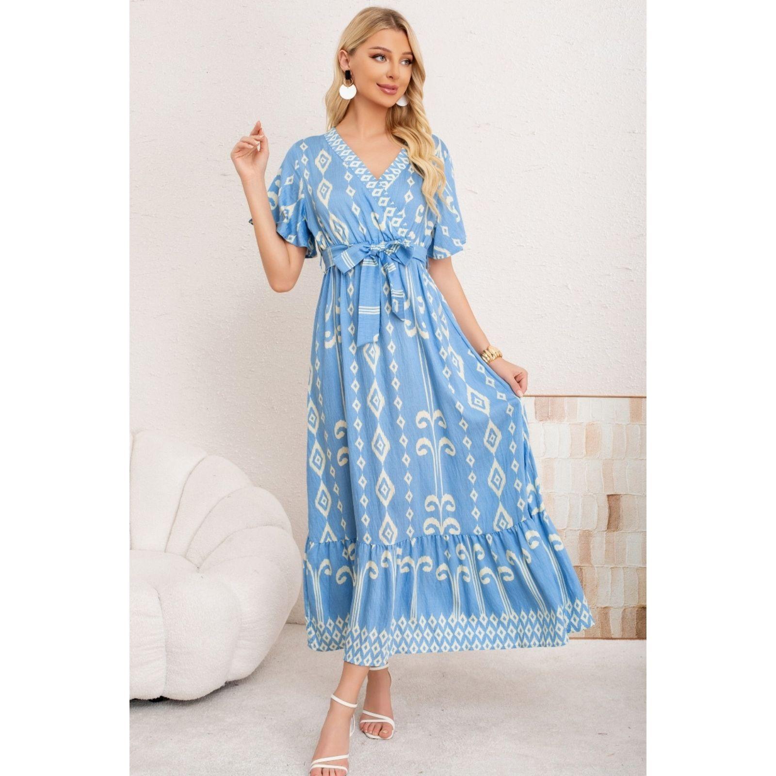 Maxi Vestido Largo Mujer Cruzado Diseño Casual Eventos 3363-1