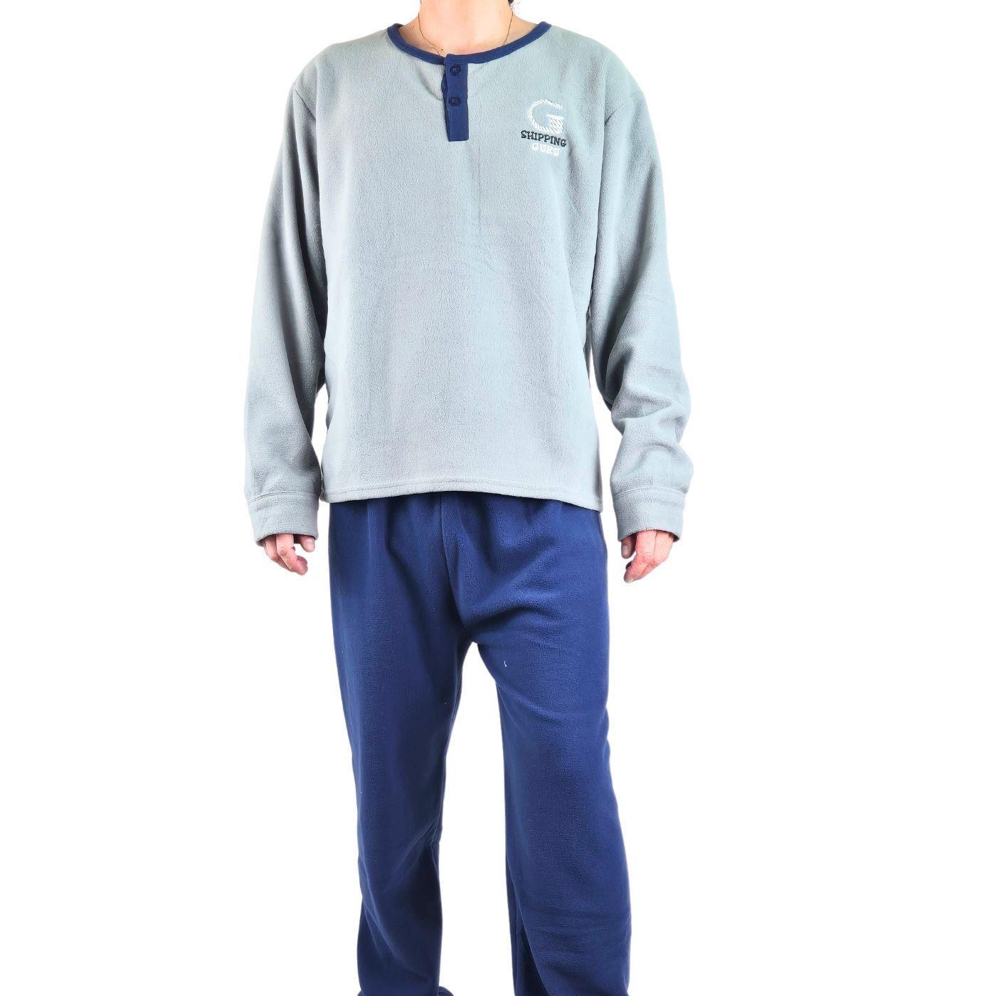 Pijama Polar Hombre Invierno 2 Piezas Calidad Premium 4006-0