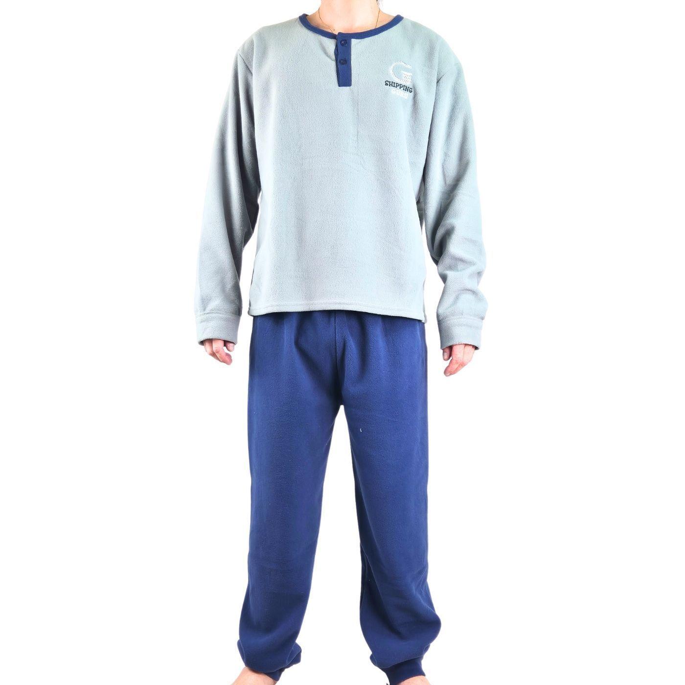 Pijama Polar Hombre Invierno 2 Piezas Calidad Premium 4006-2