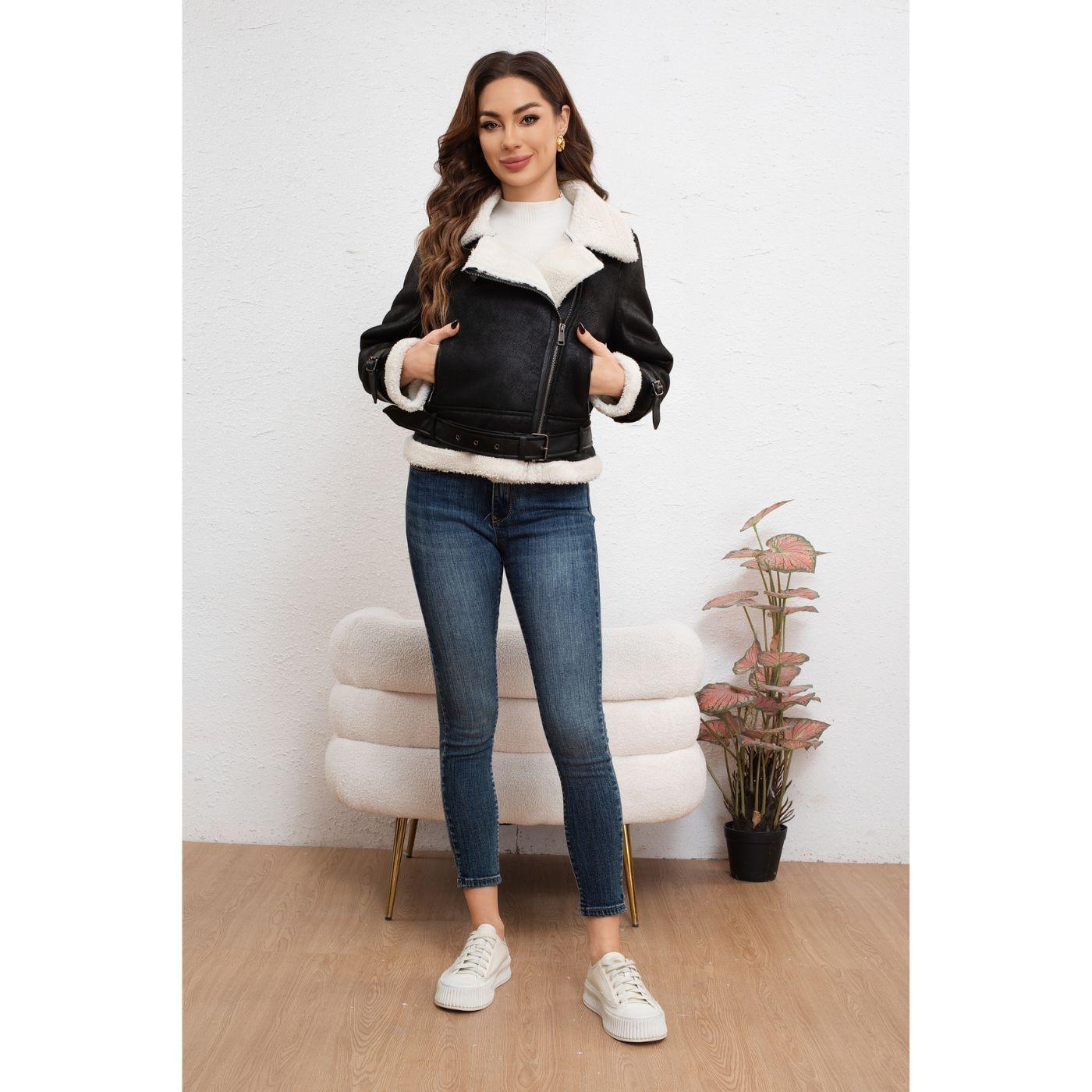 Chaqueta Mujer Piloto Chiporro Cierres Full Tendencia 7045-0