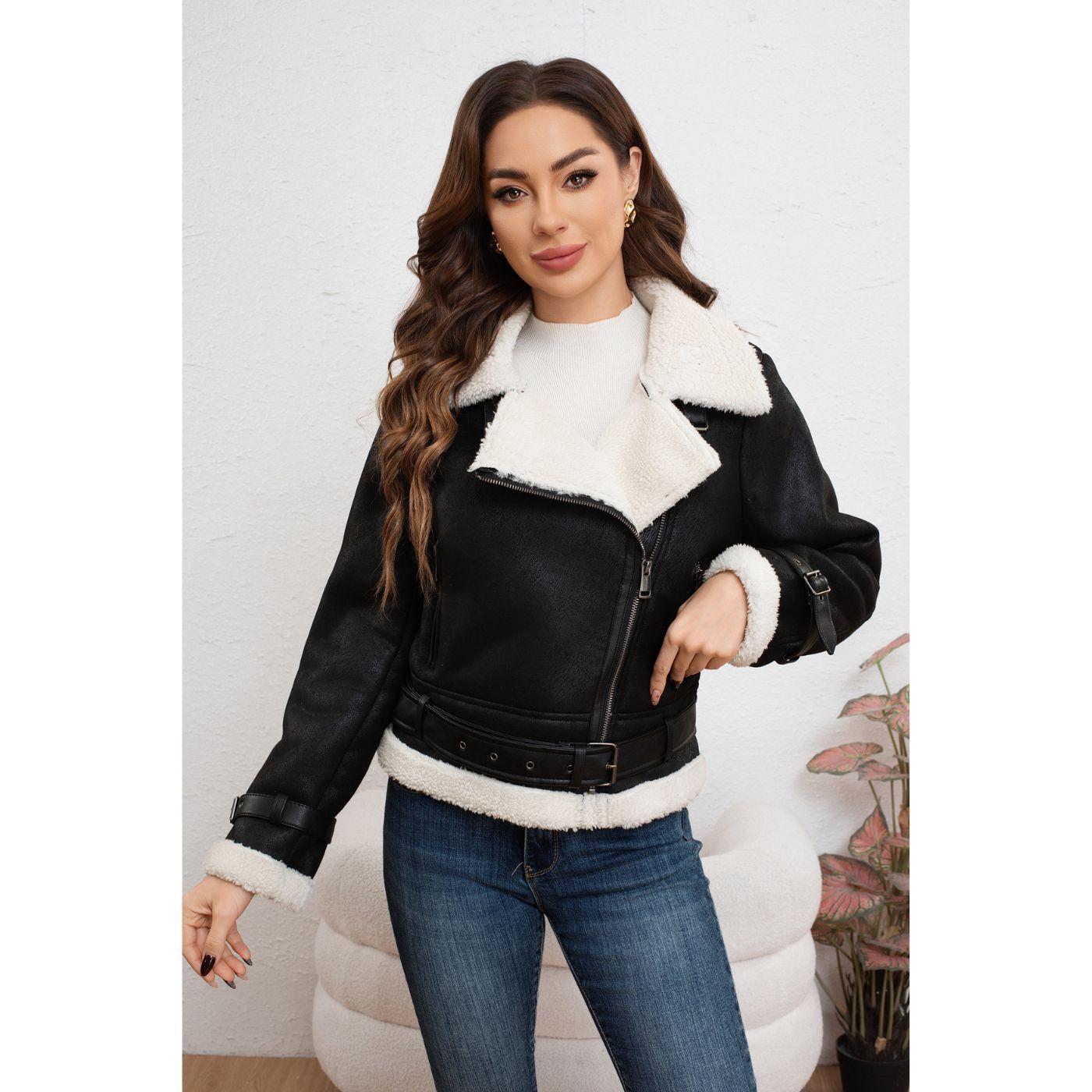 Chaqueta Mujer Piloto Chiporro Cierres Full Tendencia 7045-1