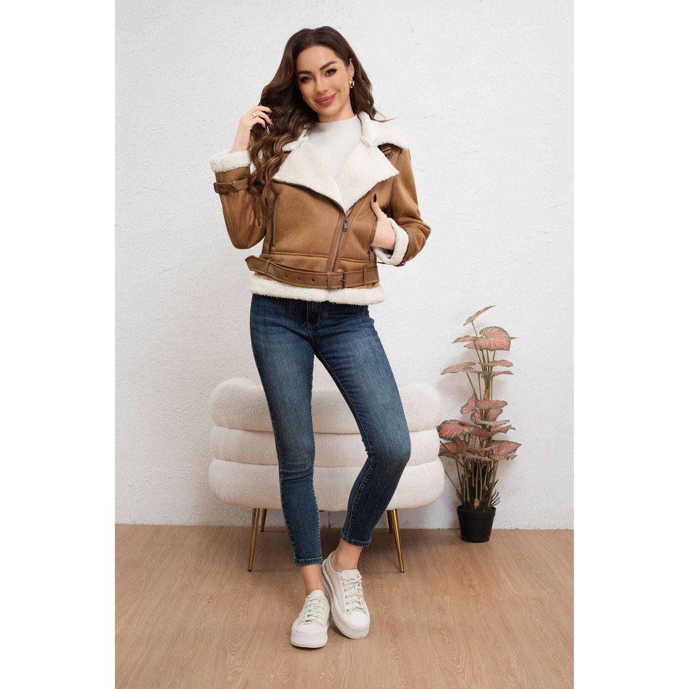 Chaqueta Mujer Piloto Chiporro Cierres Full Tendencia 7045-0