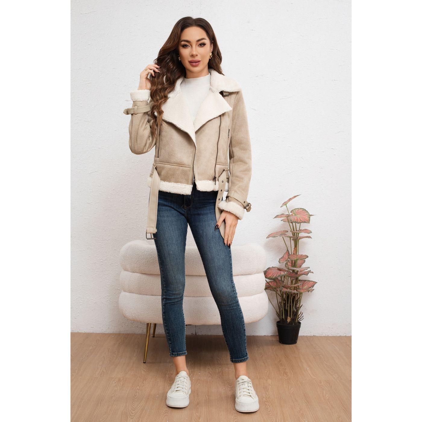 Chaqueta Mujer Piloto Chiporro Cierres Full Tendencia 7045-0