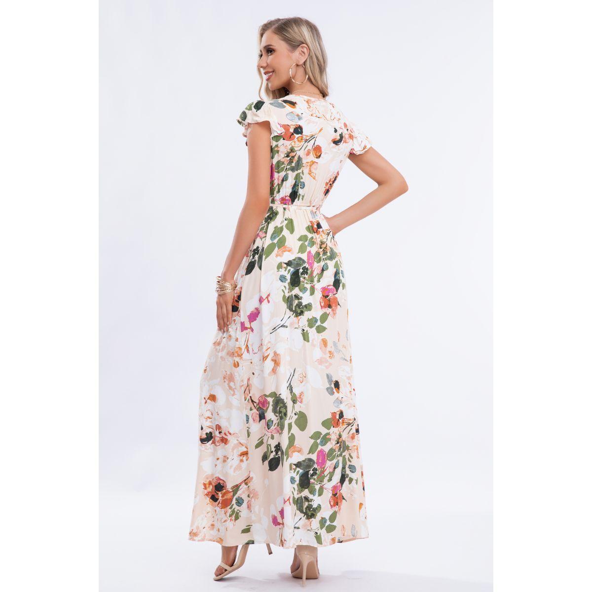 Vestido Largo Primavera Mujer Maxi Vestido Tendencia 266-1