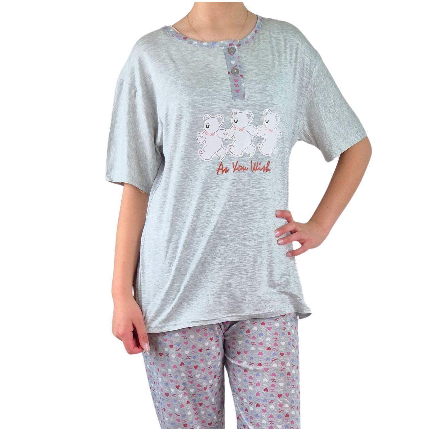 Pijama Mujer Verano Manga Corta y Pantalon 537-2