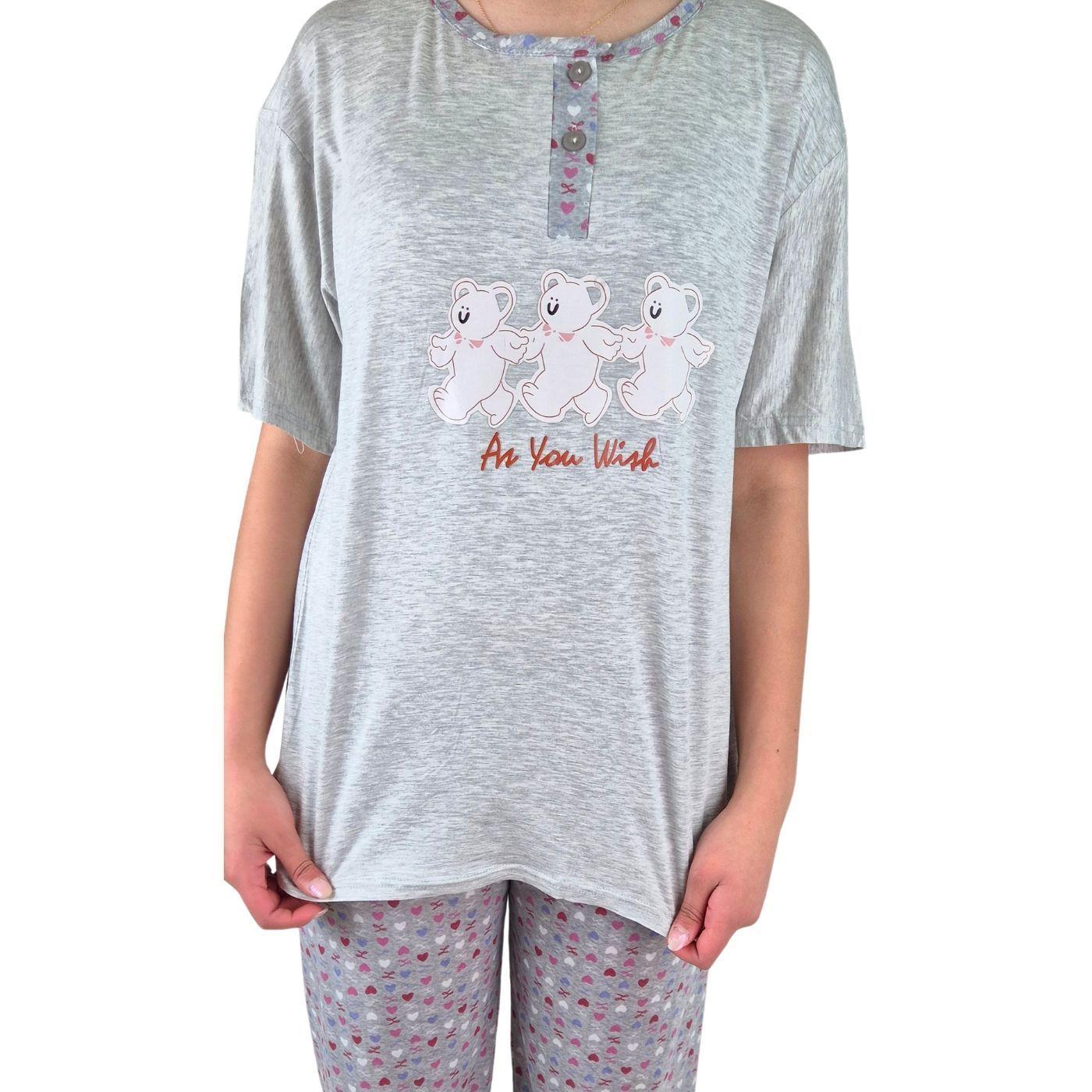 Pijama Mujer Verano Manga Corta y Pantalon 537-3