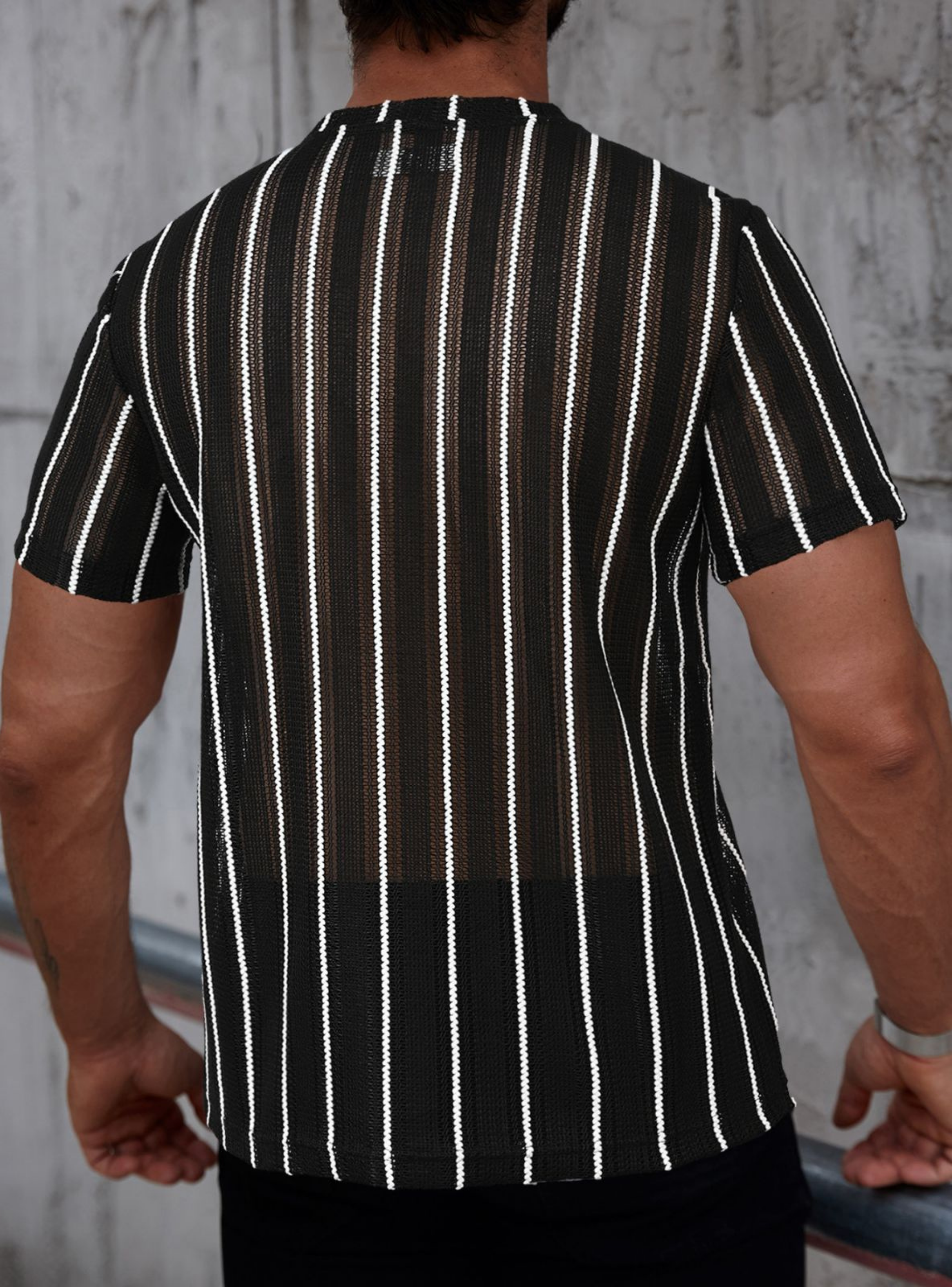 Polera Hombre De Punto Tejida Manga Corta Hilo Moda 0283-2