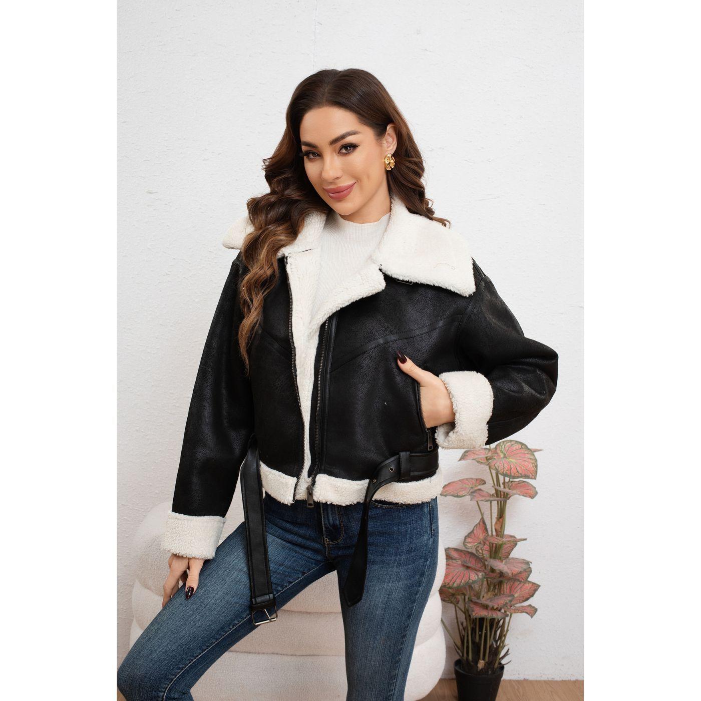 Chaqueta Corta Aviadora Mujer Forro Interior Chiporro Full Moda 7042-0