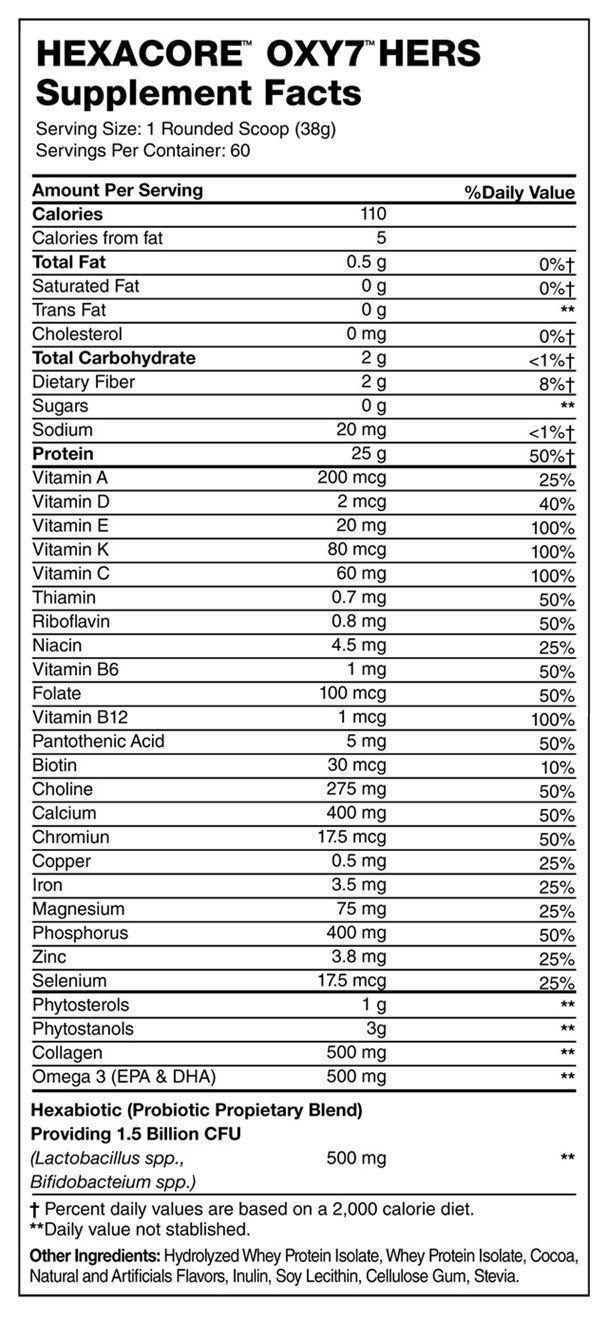 Oxy 7 Proteína Isolada Hexacore 5 Libras 60 Servicios. DIET COOKIES-1