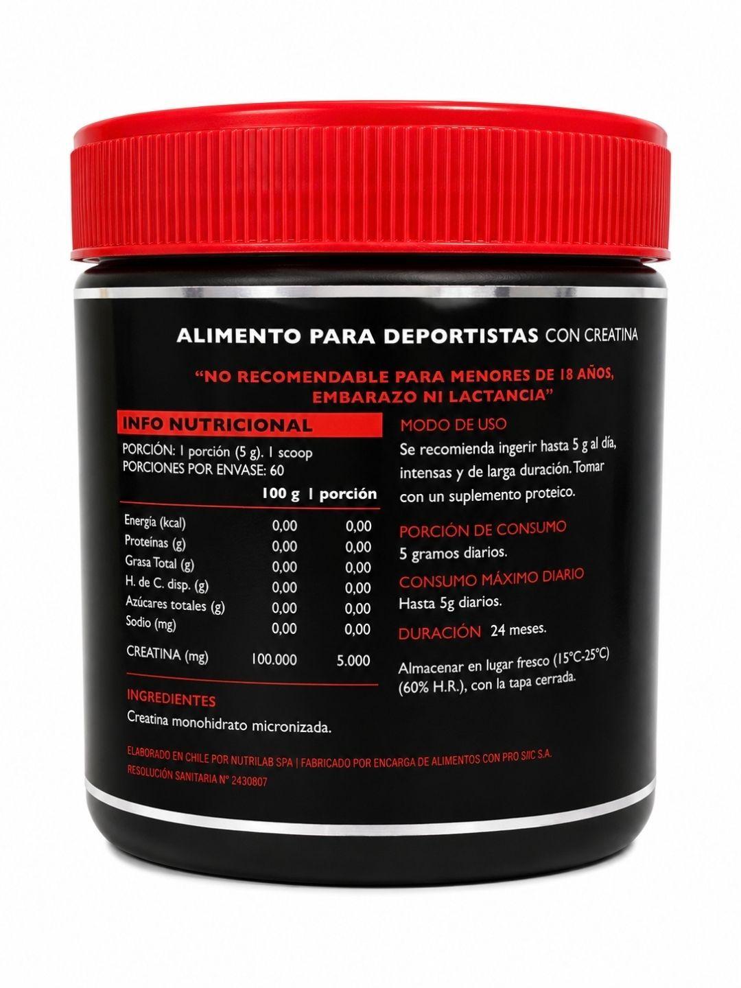 Creatina Monohidratada My Nutrition 300 g 60 porciones-1
