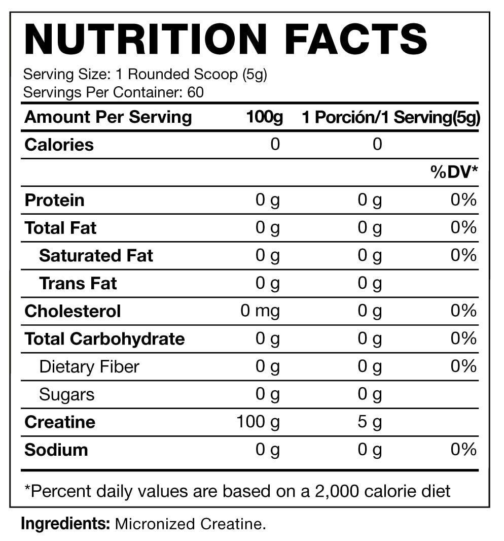 100% Pura Creatina Hexacore 60 Servicios-1