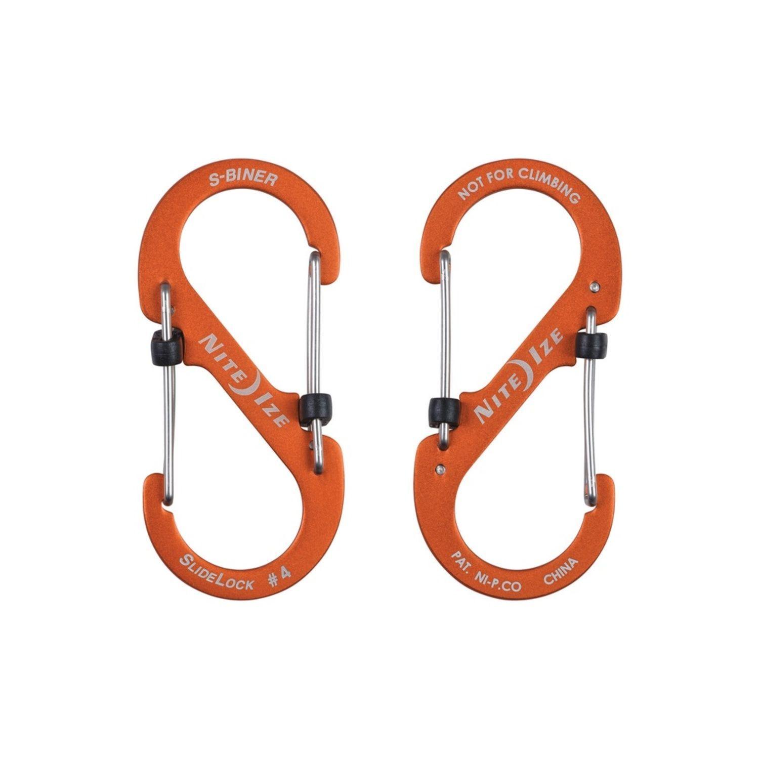Mosquetón S-Biner® SlideLock® Nite Ize Naranjo-1