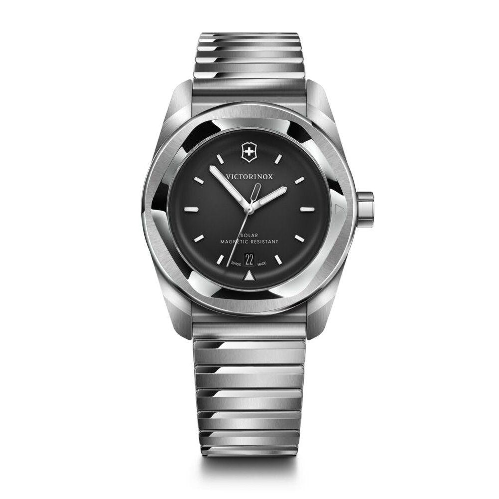 Reloj Concept One Solar negro correa de acero Victorinox-0