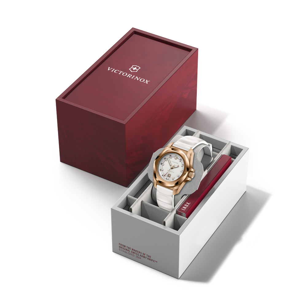 Reloj I.N.O.X. Quartz correa de caucho blanco Victorinox-6