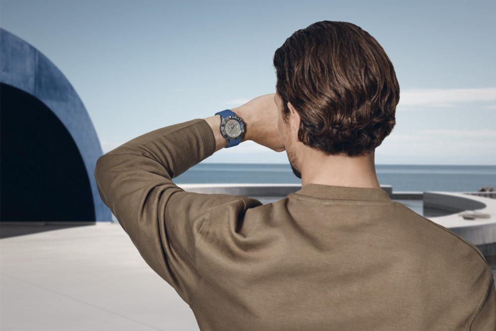 Reloj Seaforce correa silicona azul, dial 43 mm Wenger-3