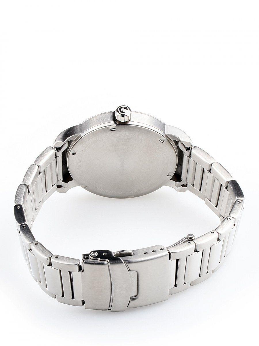 Reloj ATTITUDE correa de acero inoxidable dial blanco Wenger-1